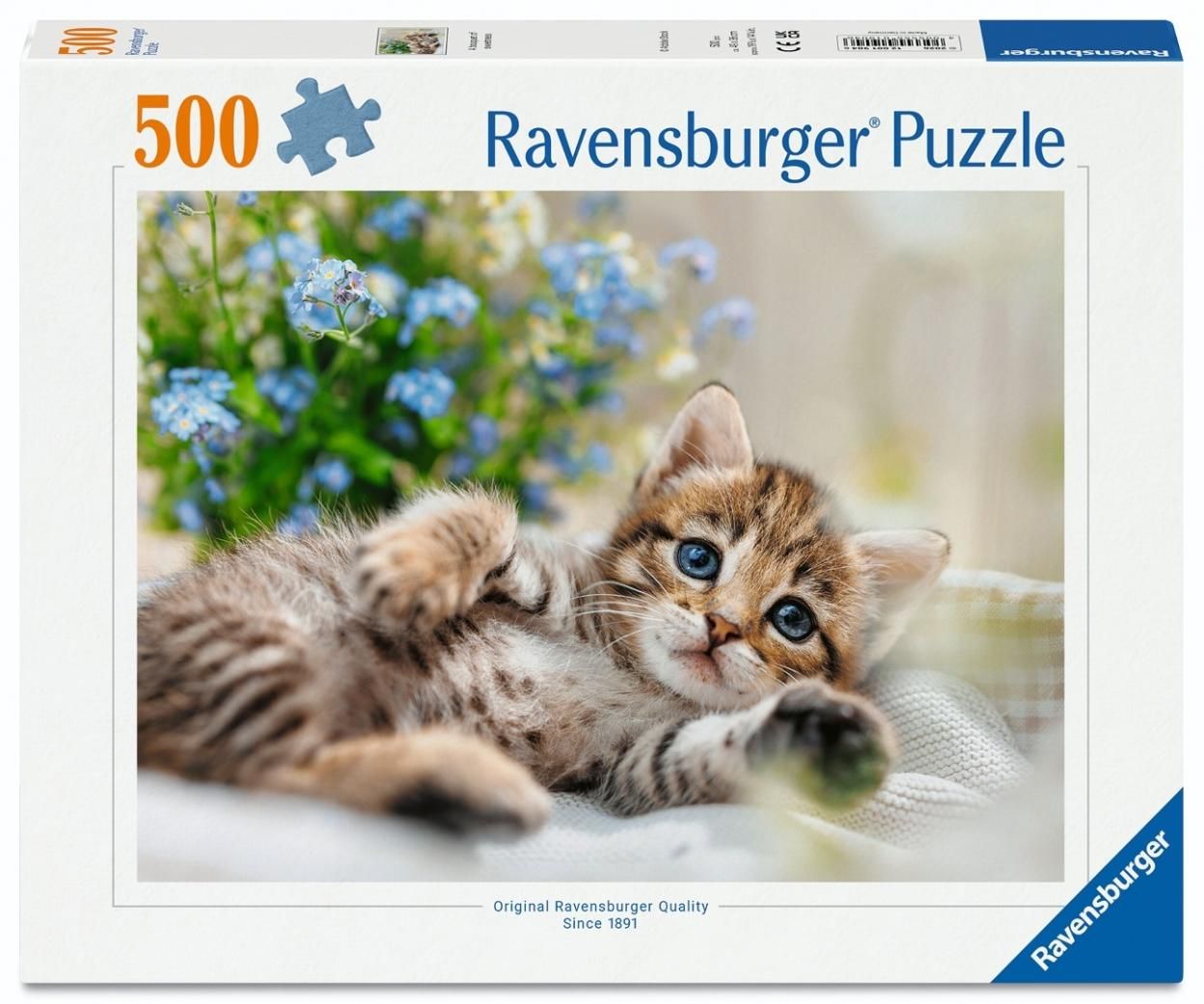 Puzzle Ravensburger din 500 piese - Pisicuță drăguță