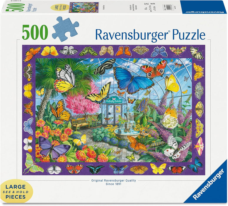 Puzzle Ravensburger din 500 piese - Regatul Fluturilor