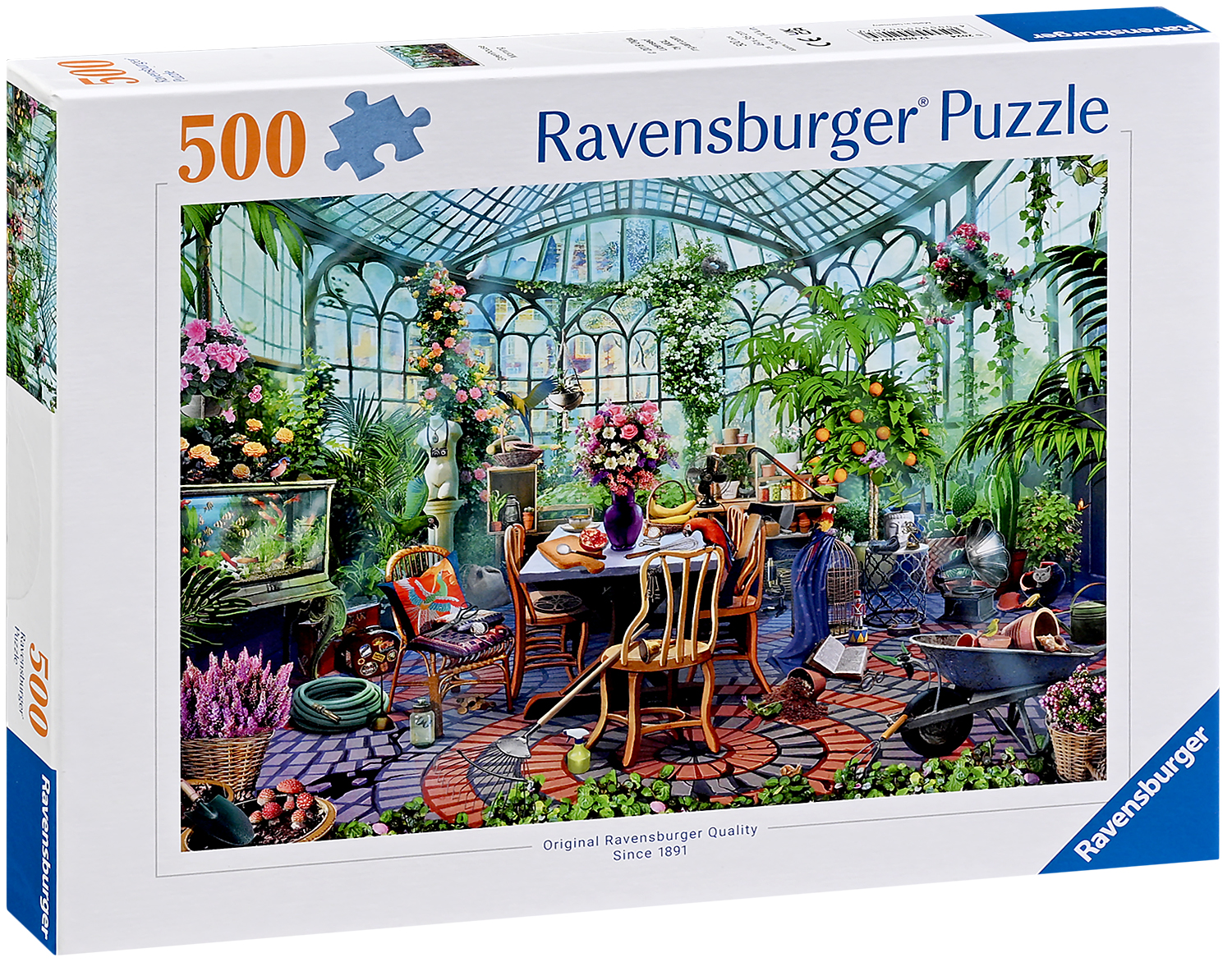 Puzzle Ravensburger din 500 de piese - Dimineața în seră