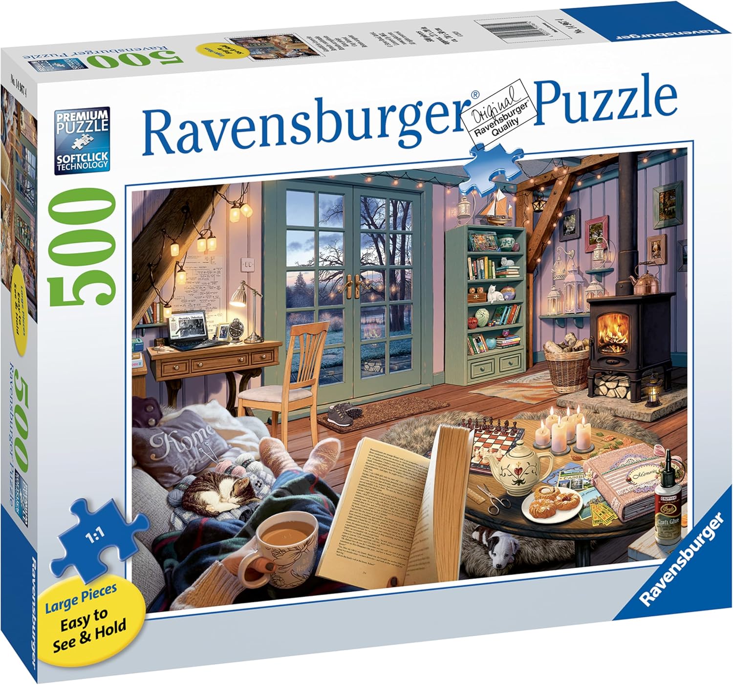 Puzzle Ravensburger din 500 piese XXL - Refugiu confortabil