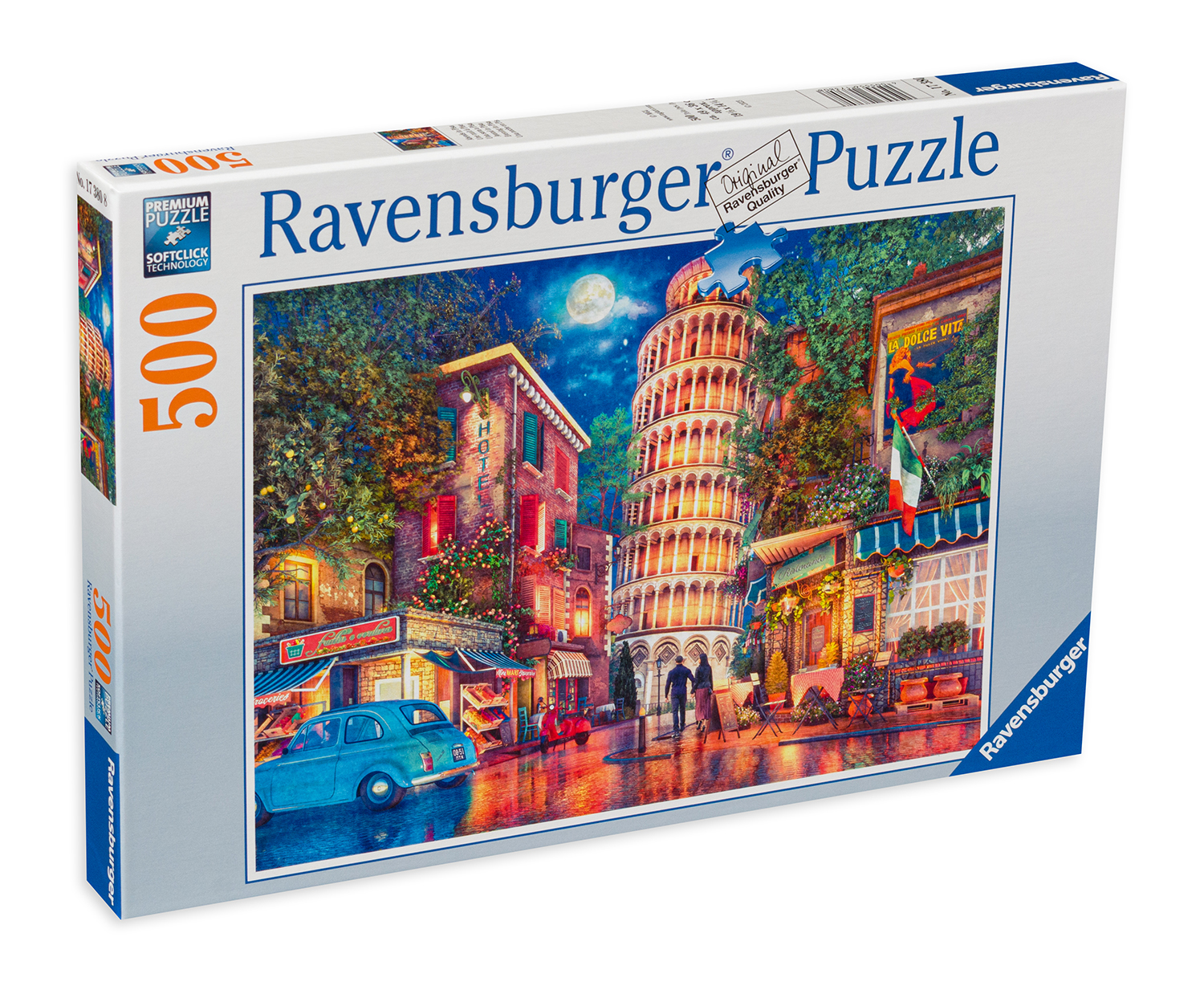 Puzzle Ravensburger din 500 de piese - O seară la Pisa