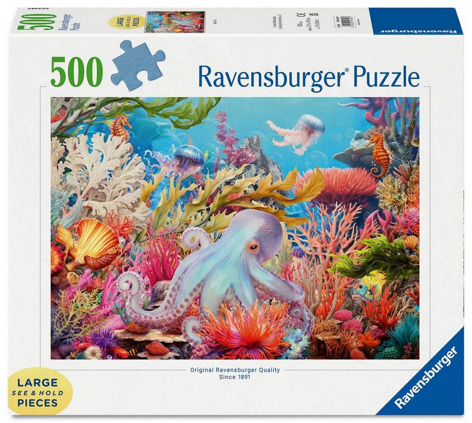 Puzzle Ravensburger din 500 piese - Viața pe recif