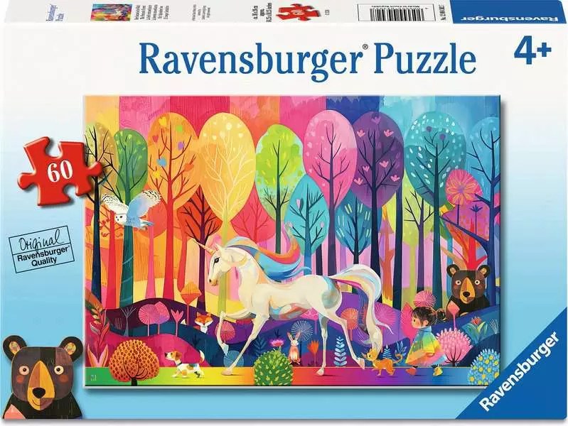 Puzzle Ravensburger din 60 piese - Pădurea Fantastică