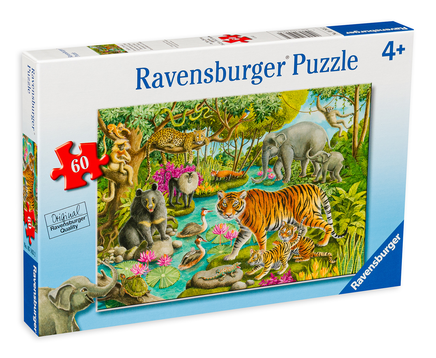 Puzzle Ravensburger din 60 de piese - Animals Of India
