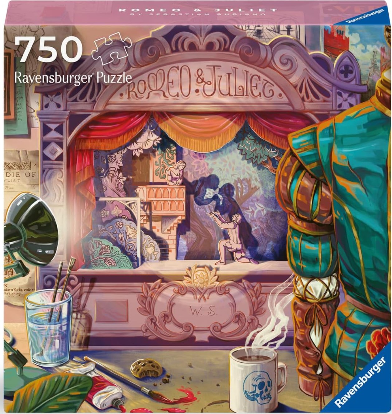 Puzzle Ravensburger din 750 piese - Romeo și Julieta