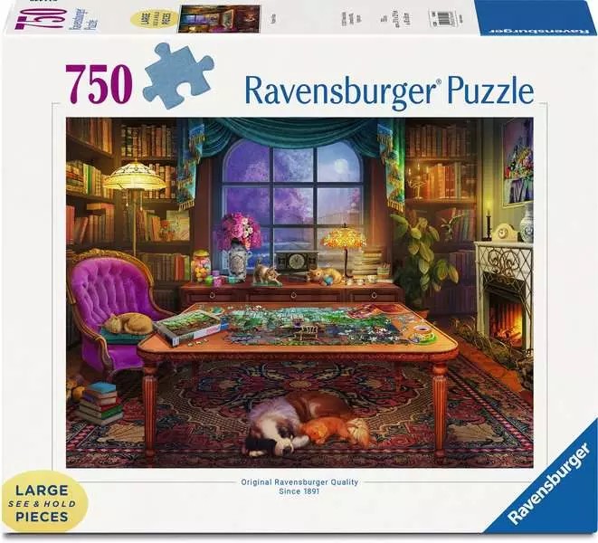 Puzzle Ravensburger din 750 XXL piese - Locul puzzle-urilor