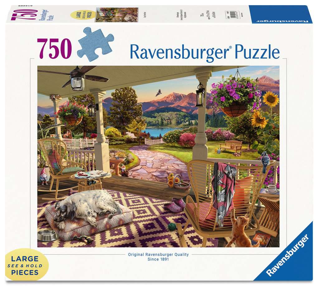 Puzzle Ravensburger din 750 XXL piese - Verandă confortabilă