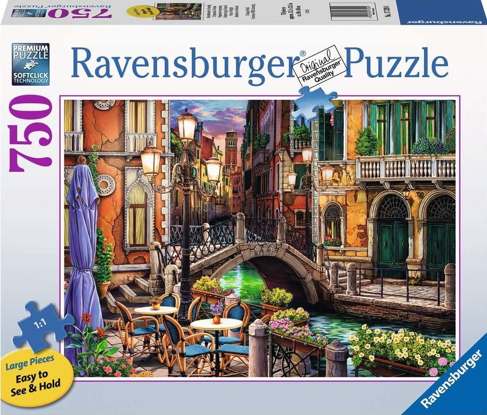 Puzzle Ravensburger din 750 XXL piese - Veneția la amurg