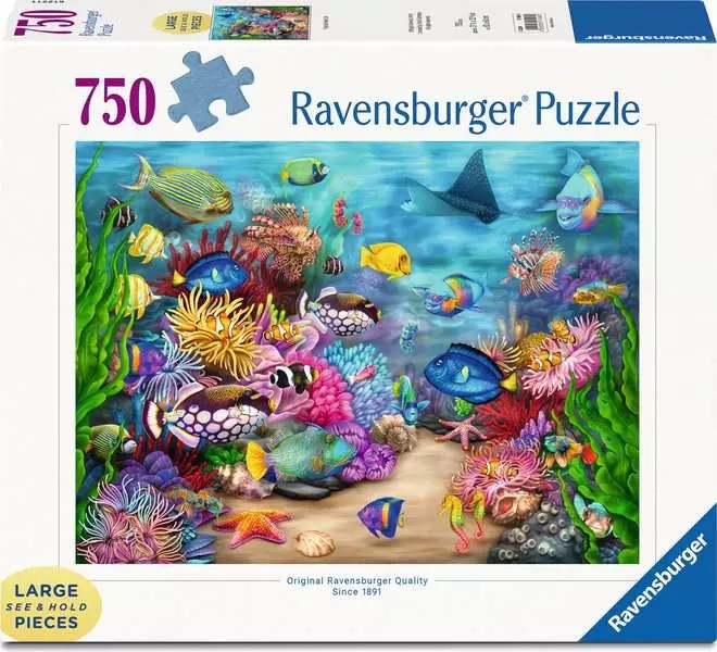 Puzzle Ravensburger din 750 XXL piese - Viața în reciful tropical