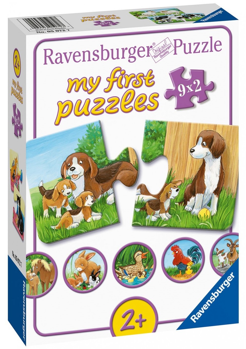 Puzzle Ravensburger din 9 х 2 piese - Farm Animals