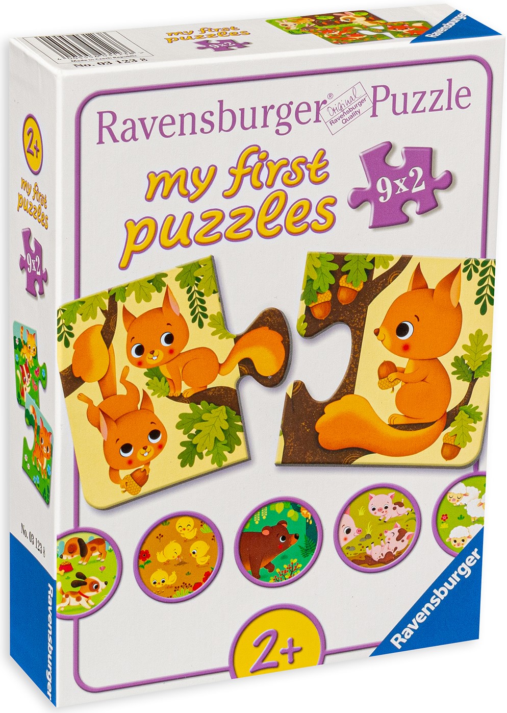 Puzzle Ravensburger 9 x 2 piese - Animale si copiii lor