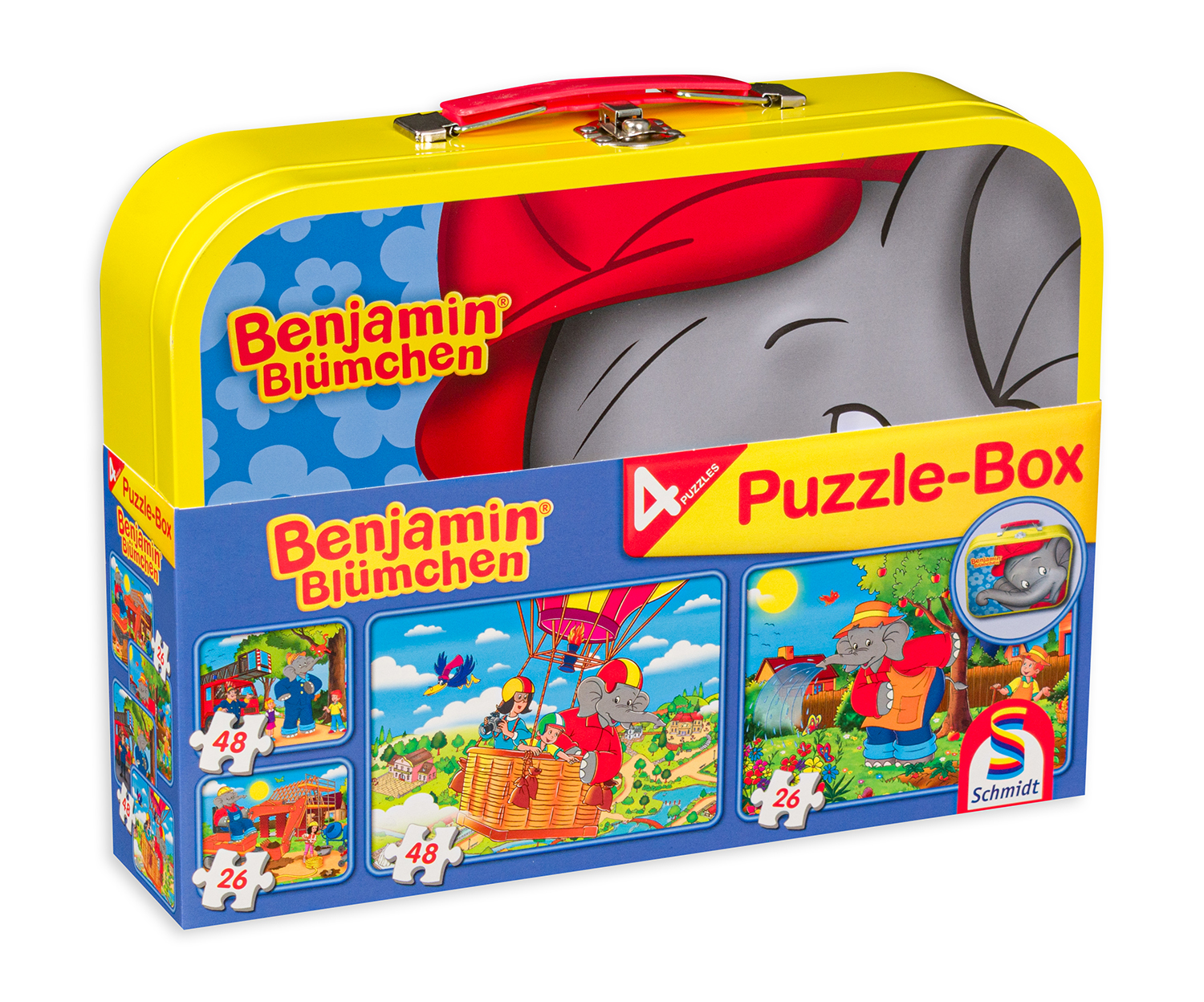 Puzzle Schmidt 4 în 1 - Elefantul Benjamin