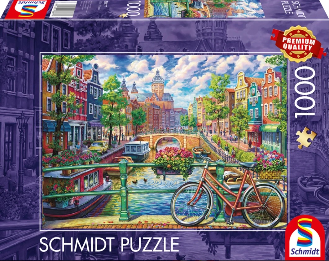 Puzzle Schmidt din 1000 piese - Canalul Amsterdam