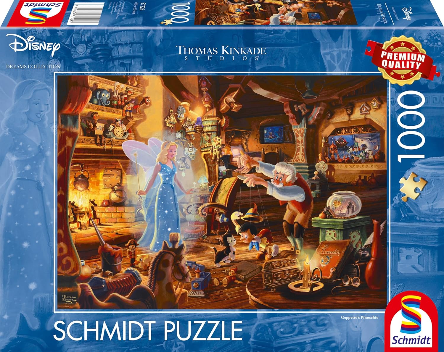 Puzzle Schmidt din 1000 de piese - Disney: Pinocchio