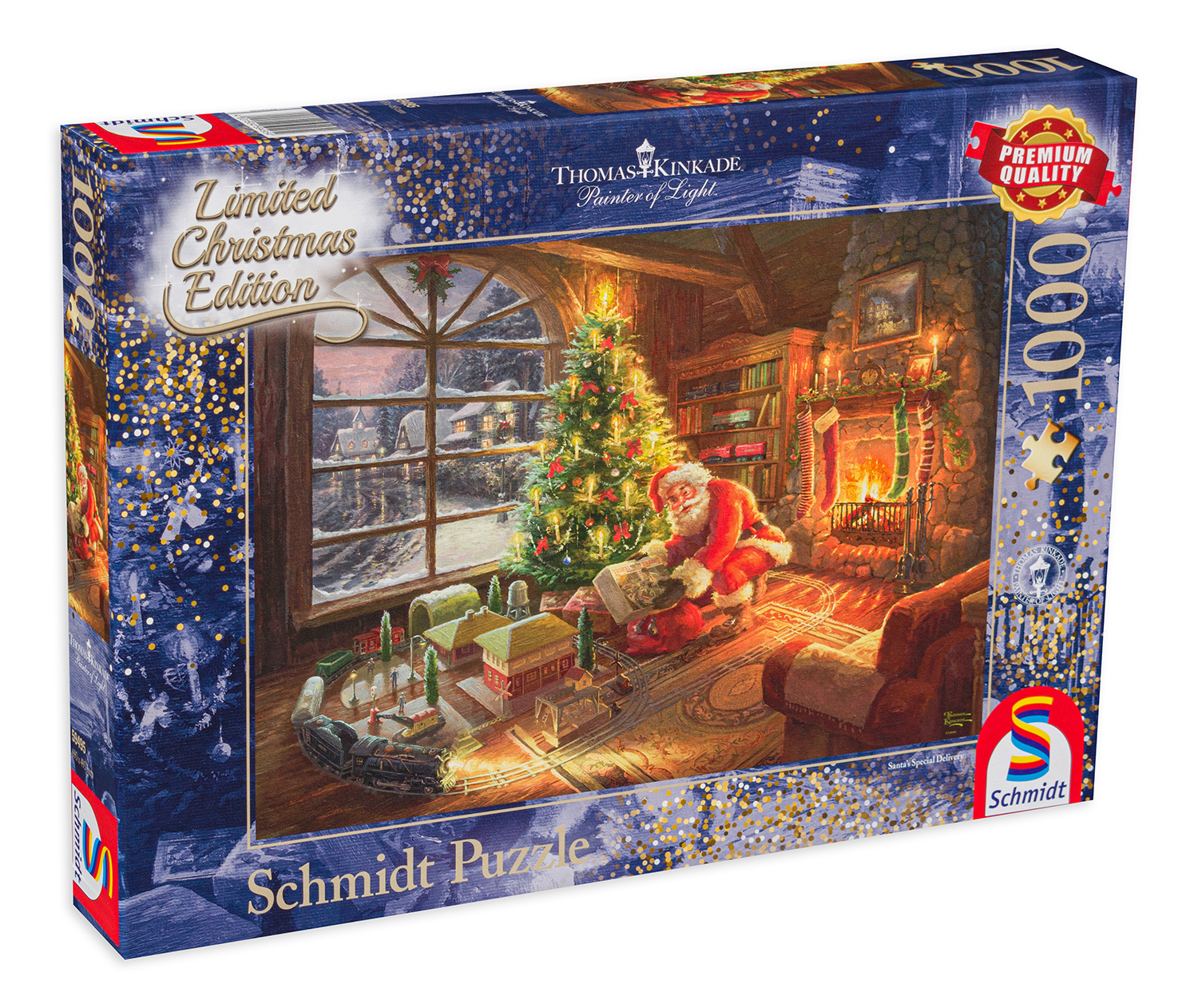 Puzzle Schmidt din 1000 de piese - Thomas Kinkade Santa's Special Delivery