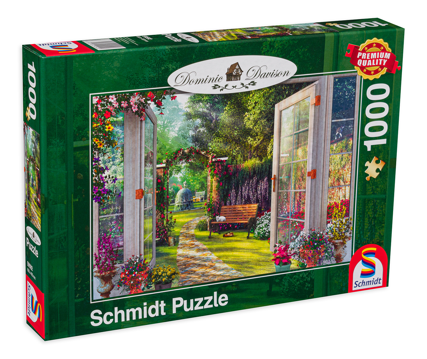 Puzzle Schmidt din 1000 de piese -  Vedere spre gradina magica, Dominic Davison
