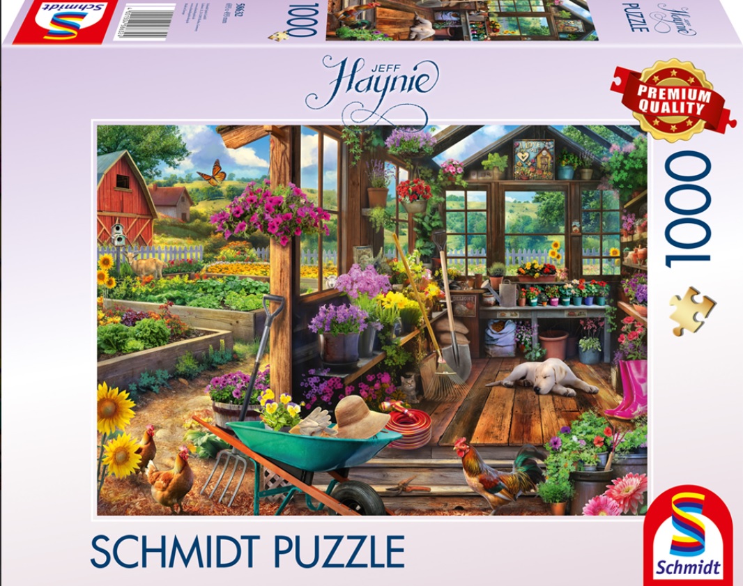 Puzzle Schmidt din 1000 piese - Căsuță de grădină
