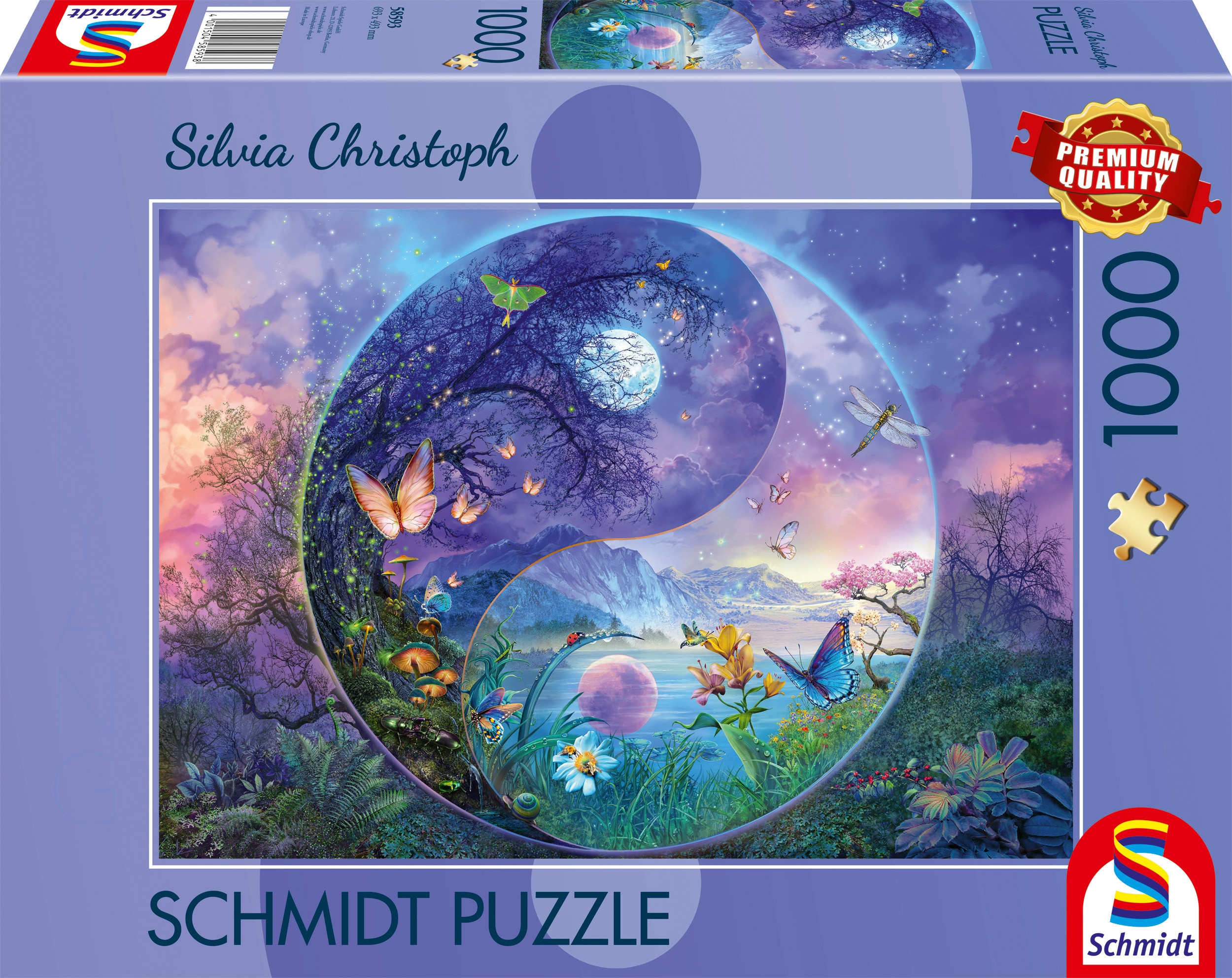 Puzzle Schmidt din 1000 piese - Yin și Yang: Lumea fantastică a insectelor