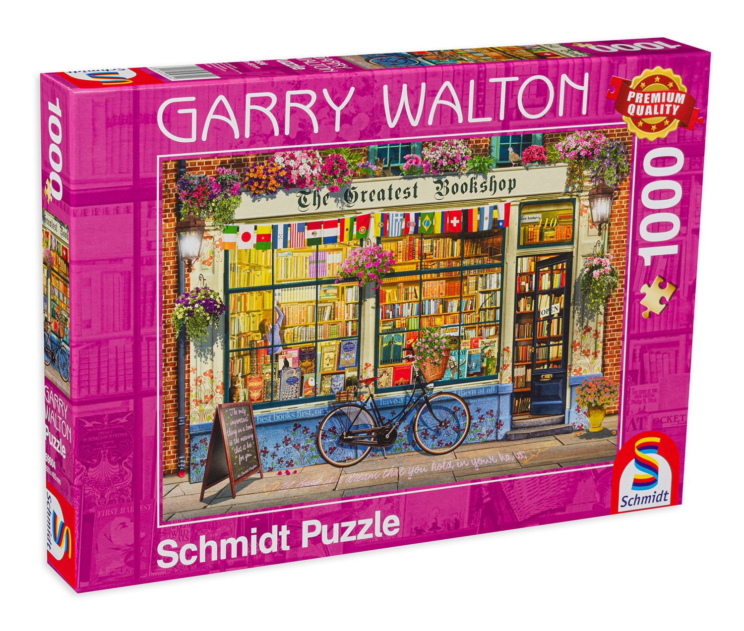 Puzzle Schmidt din 1000 de piese - Libraria, Garry Walton