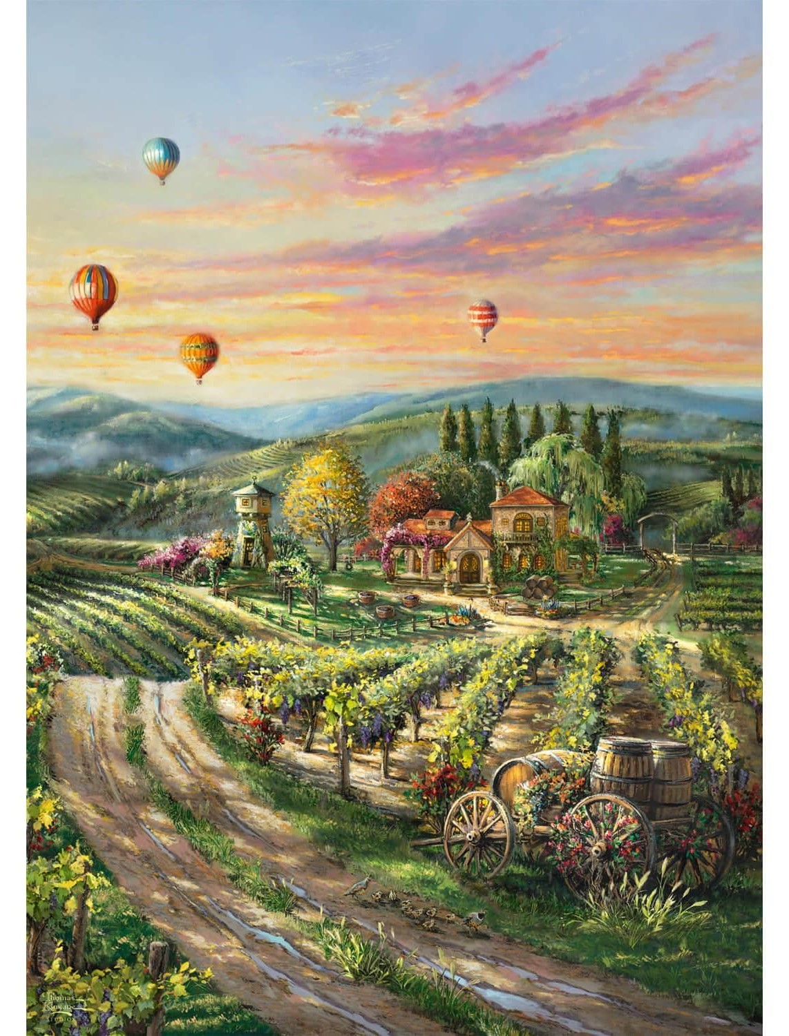Puzzle Schmidt din 1000 de piese - Lângă câmp