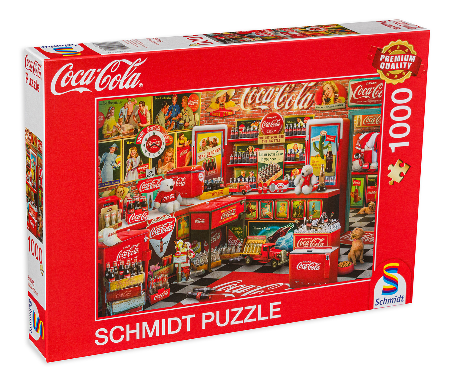 Puzzle Schmidt din 1000 de piese - Magazin de Coca Cola