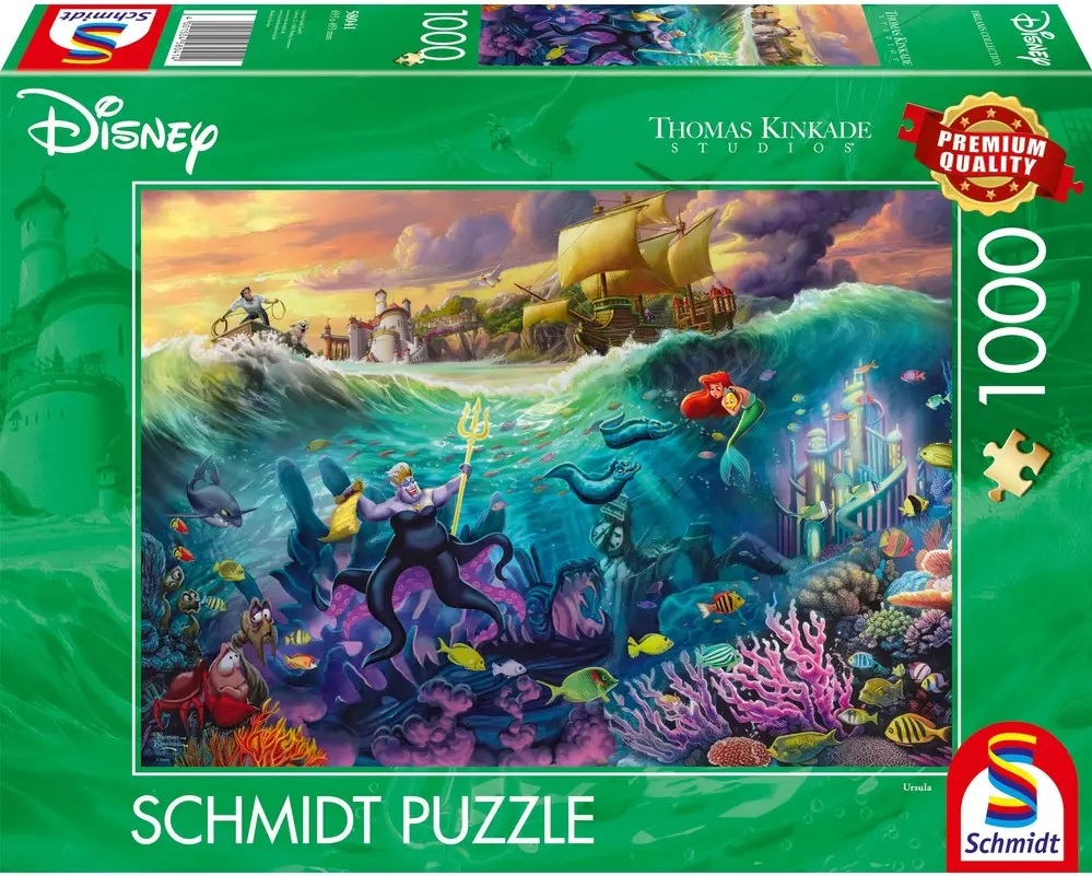 Puzzle Schmidt de  1000 piese -Mica Sirenă, Ursula