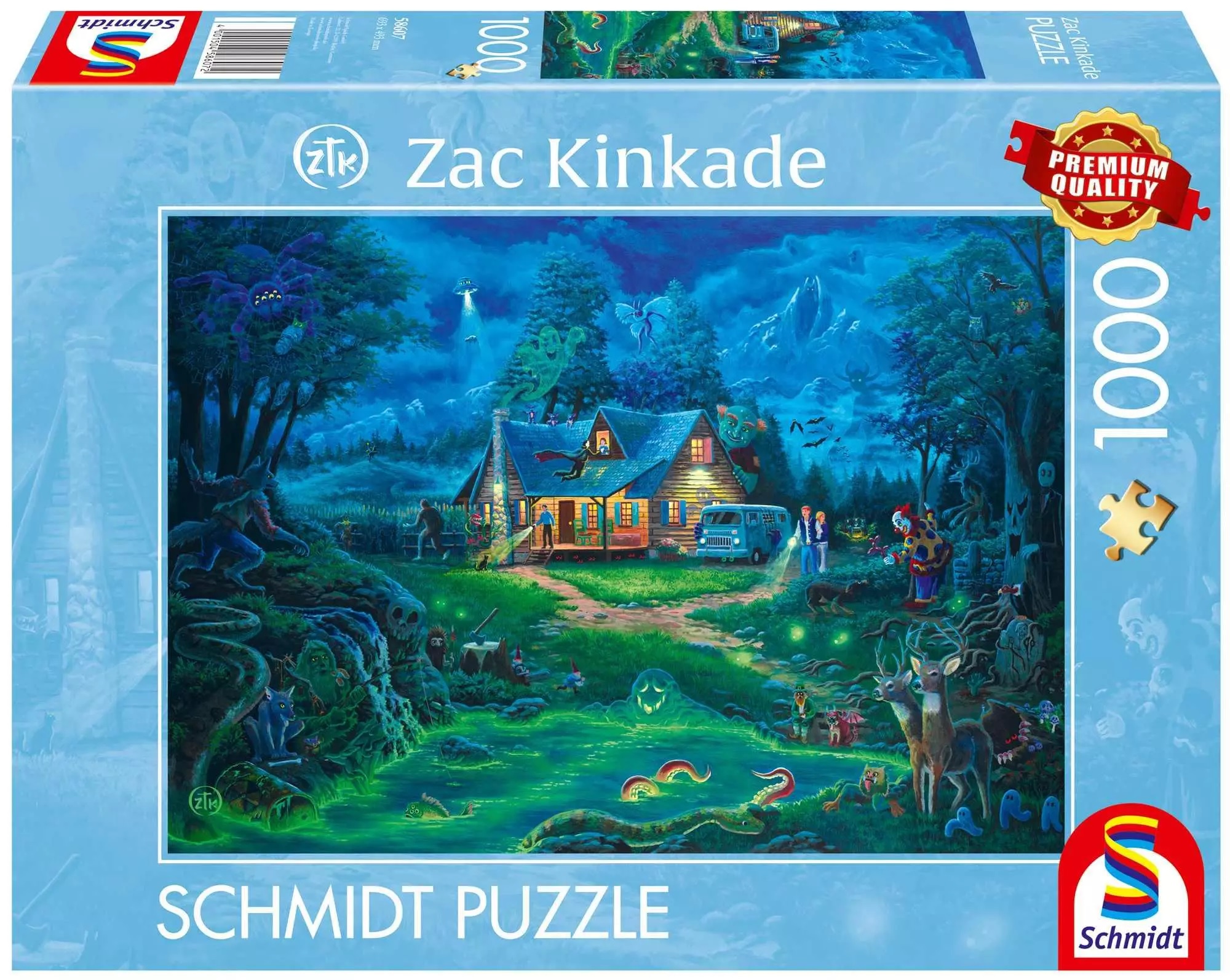 Puzzle Schmidt din 1000 piese - Casă bântuită