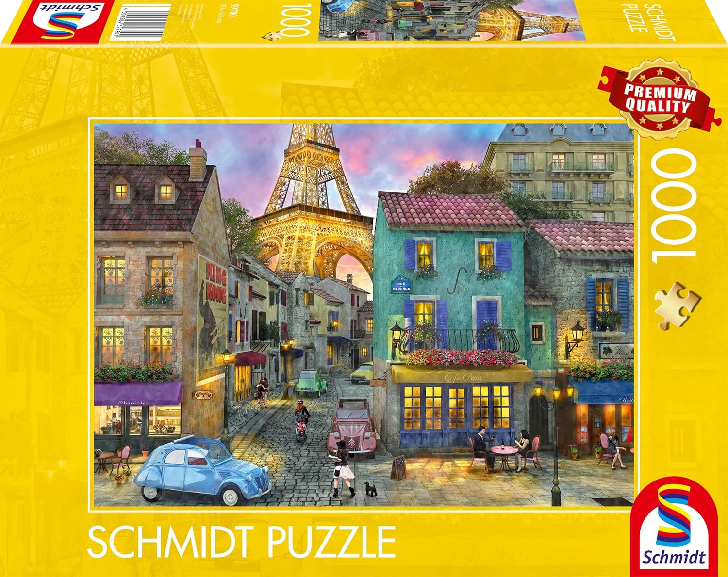 Puzzle Schmidt din 1000 piese - Străzile Parisului
