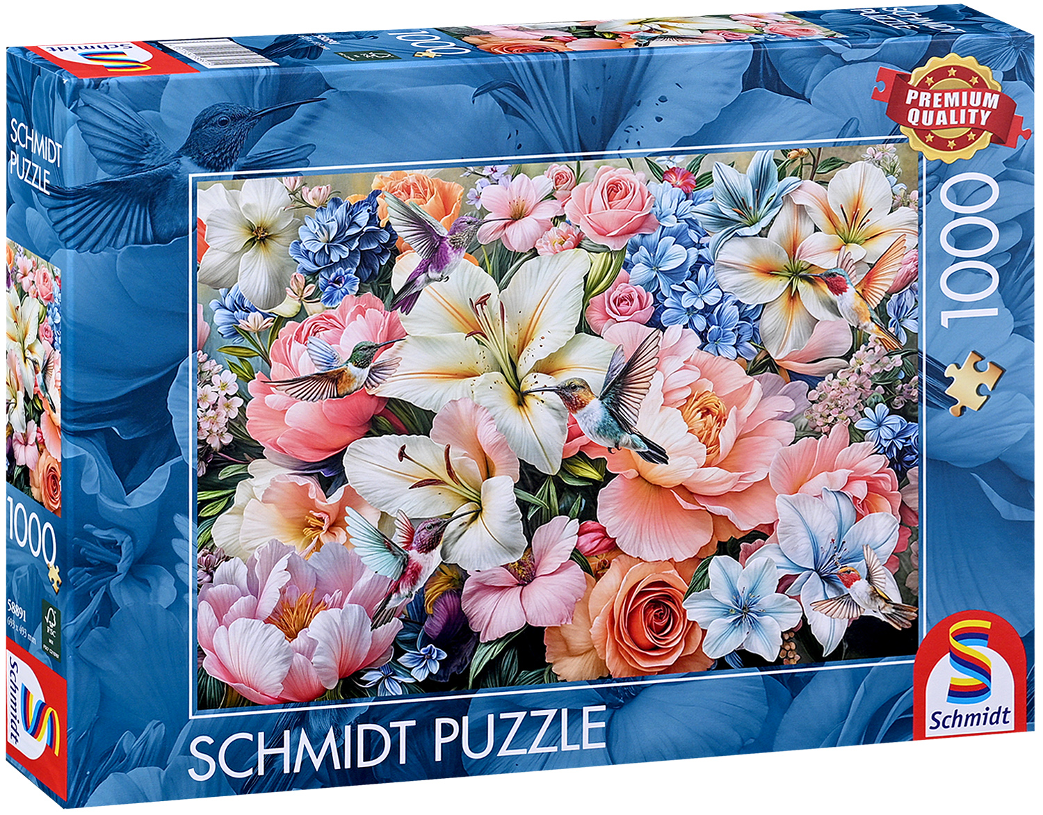 Puzzle Schmidt din 1000 piese - Flori pastelate | Ozone.ro