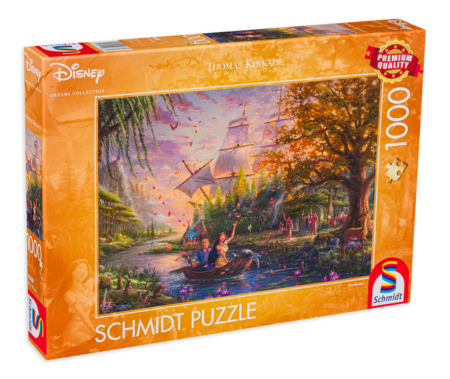 Puzzle Schmidt din 1000 de piese - Pocahontas