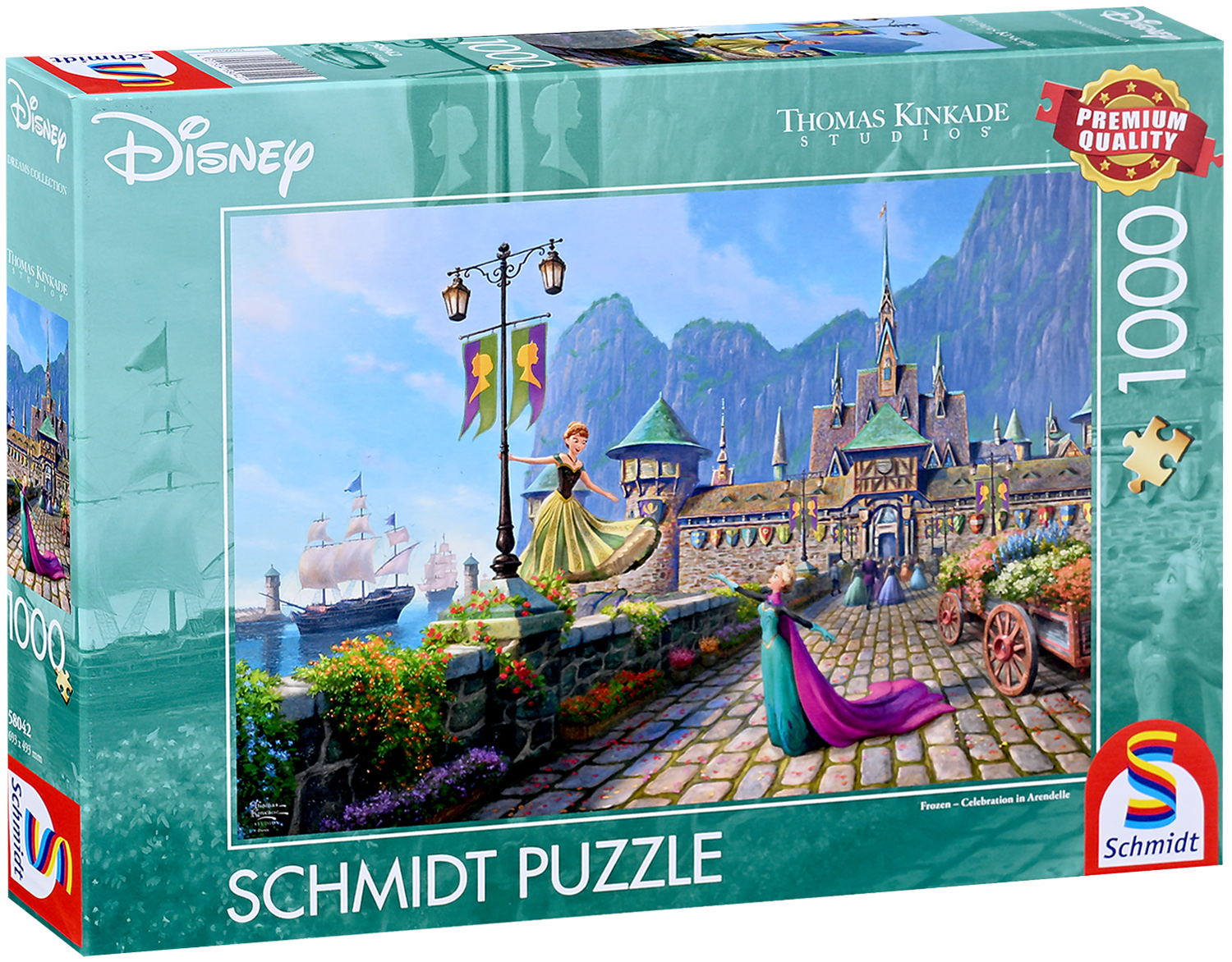 Puzzle Schmidt din 1000 piese - Sărbătoare în Arendelle