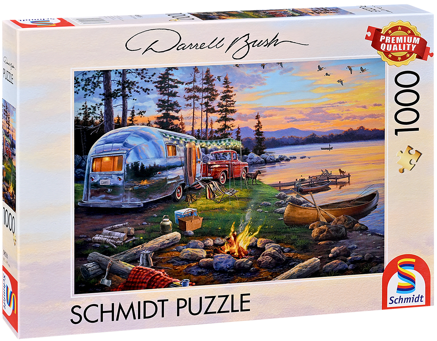 Puzzle Schmidt din 1000 de piese - Paradisul focului de tabără