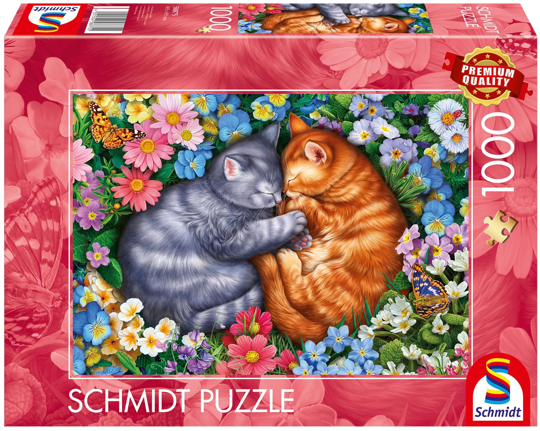 Puzzle Schmidt din 1000 piese - Micii pufoși adormiți