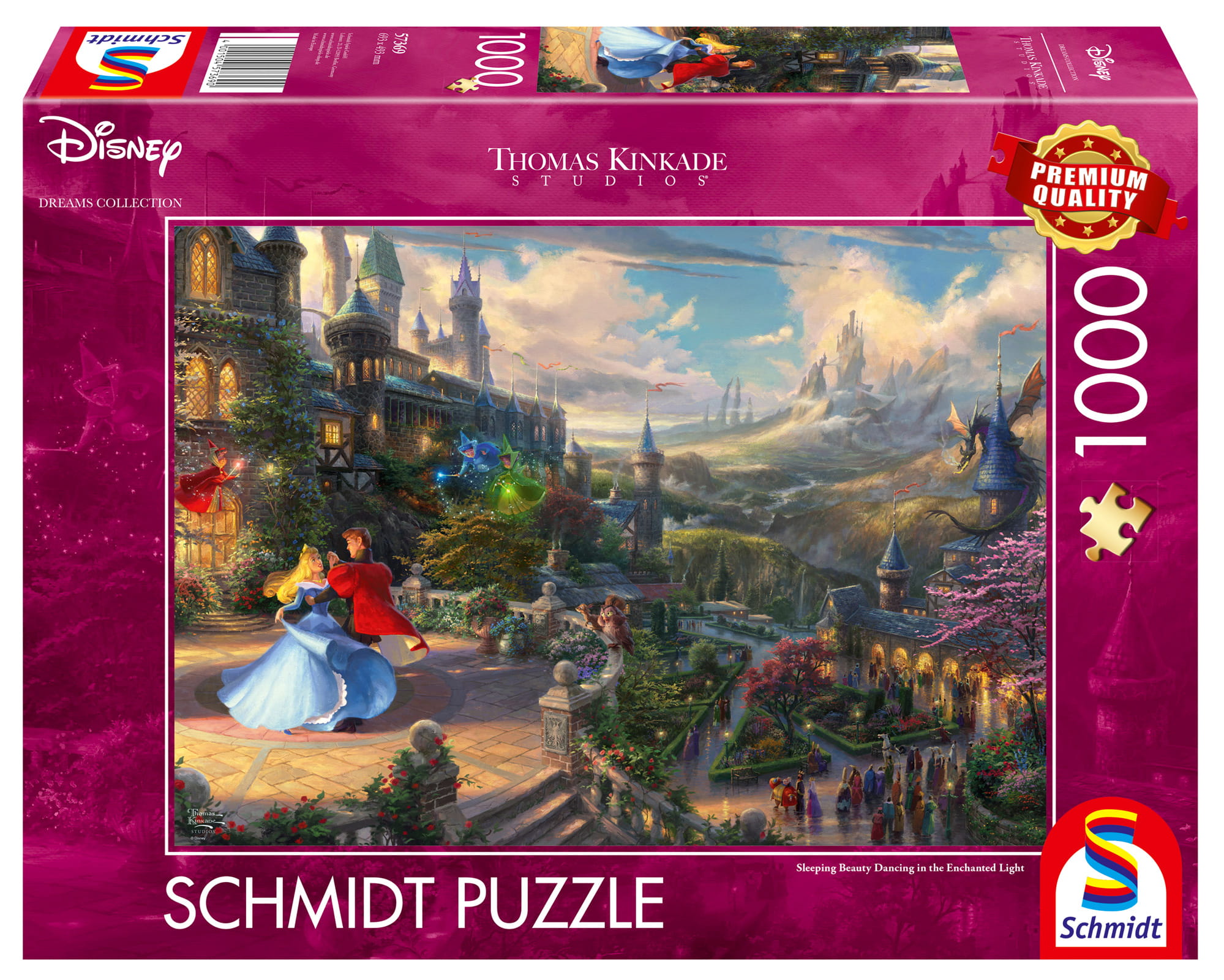 Puzzle Schmidt din 1000 de piese - Dans cu Frumoasa Adormita