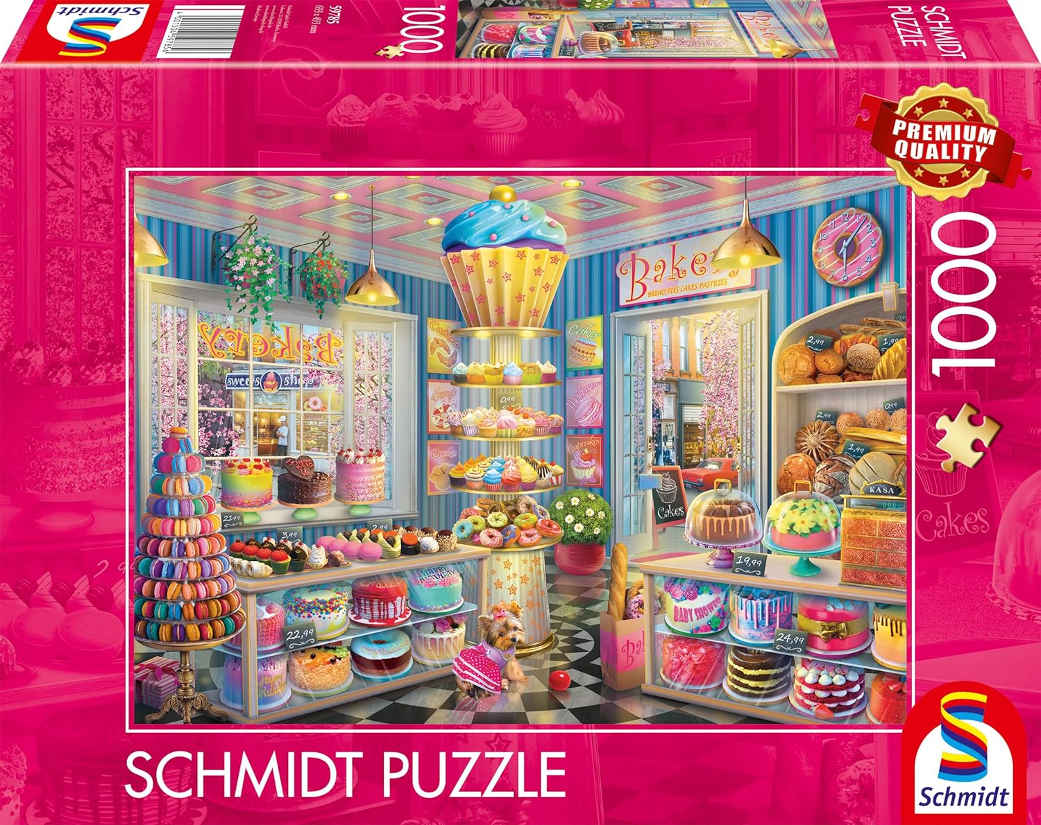 Puzzle Schmidt din 1000 piese - Brutăria cu flori