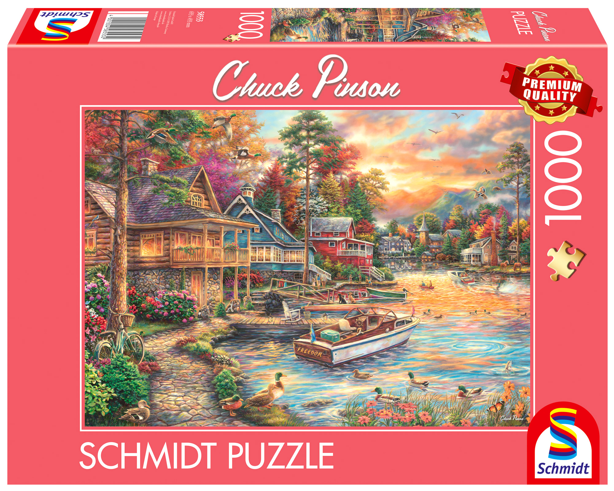 Puzzle Schmidt din 1000 piese - Seara pe mal