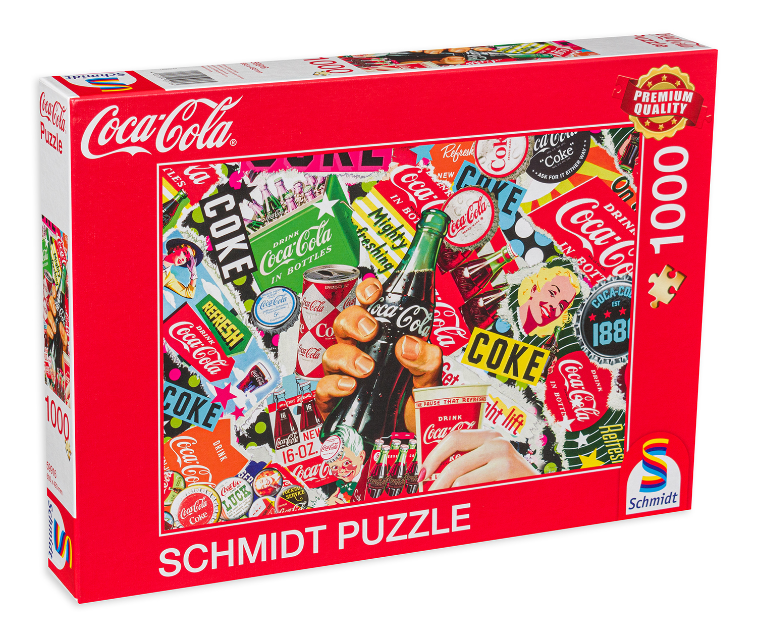 Puzzle Schmidt din 1000 de piese - E timpul pentru Coca Cola