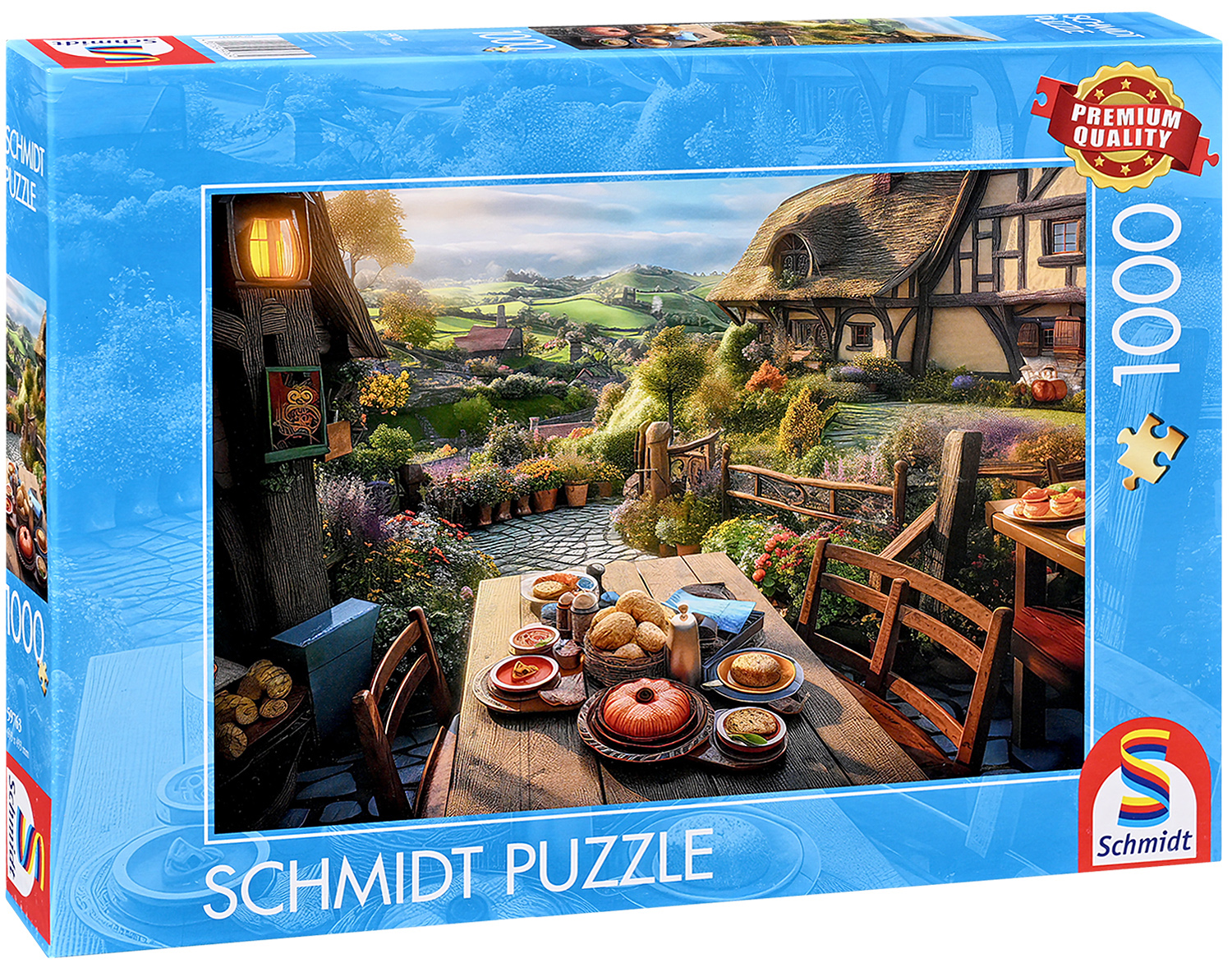 Puzzle Schmidt din 1000 de piese - Mic dejun cu vedere