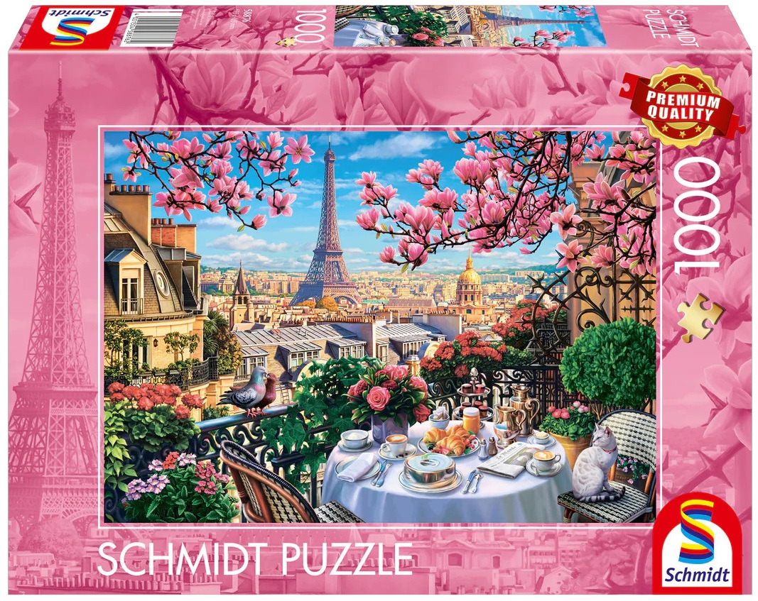 Puzzle Schmidt din 1000 piese - Mic dejun la Paris