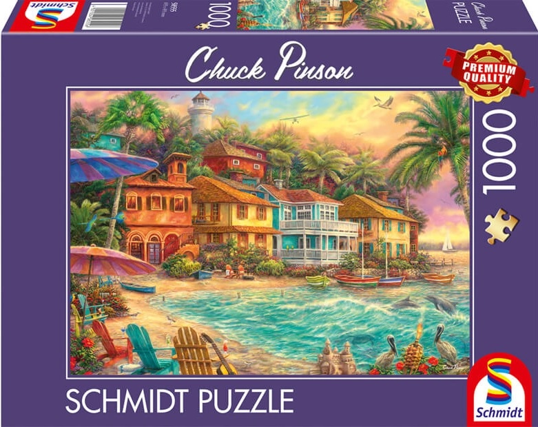 Puzzle Schmidt din 1000 piese - Viața de pe insulă