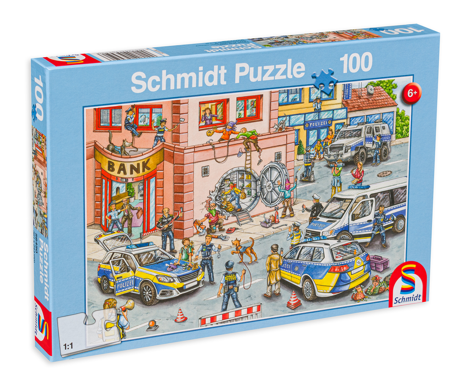 Puzzle Schmidt din 100 de piese - Operațiunea poliției