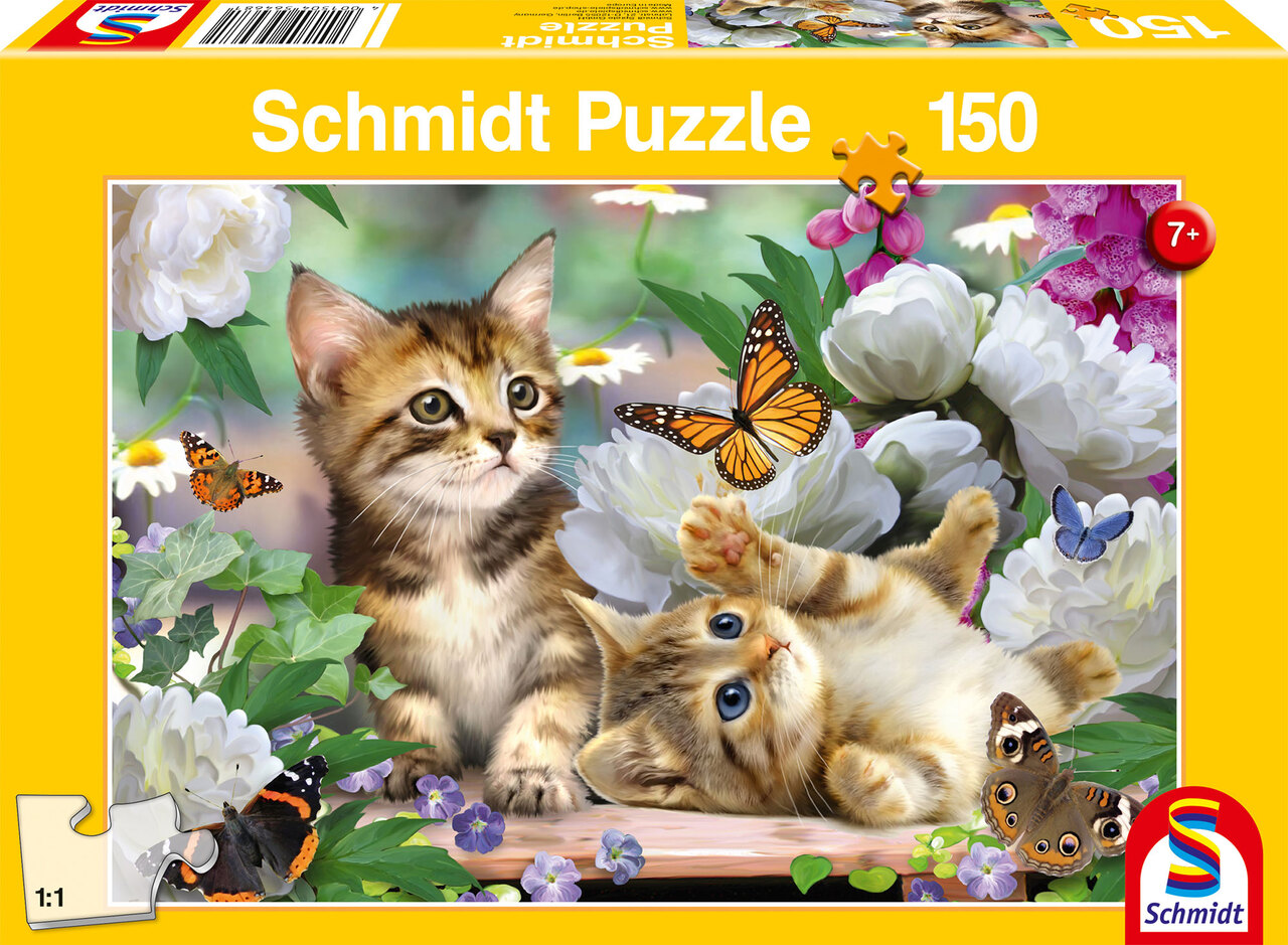 Puzzle Schmidt din 150 de piese - Pisicuțe jucăușe