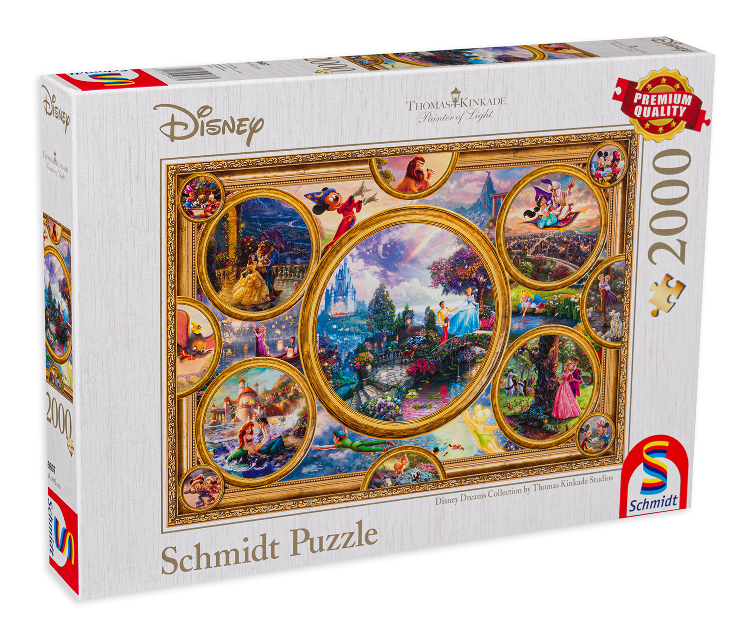 Puzzle Schmidt din 2000 de piese - Thomas Kinkade Disney Dreams Collection