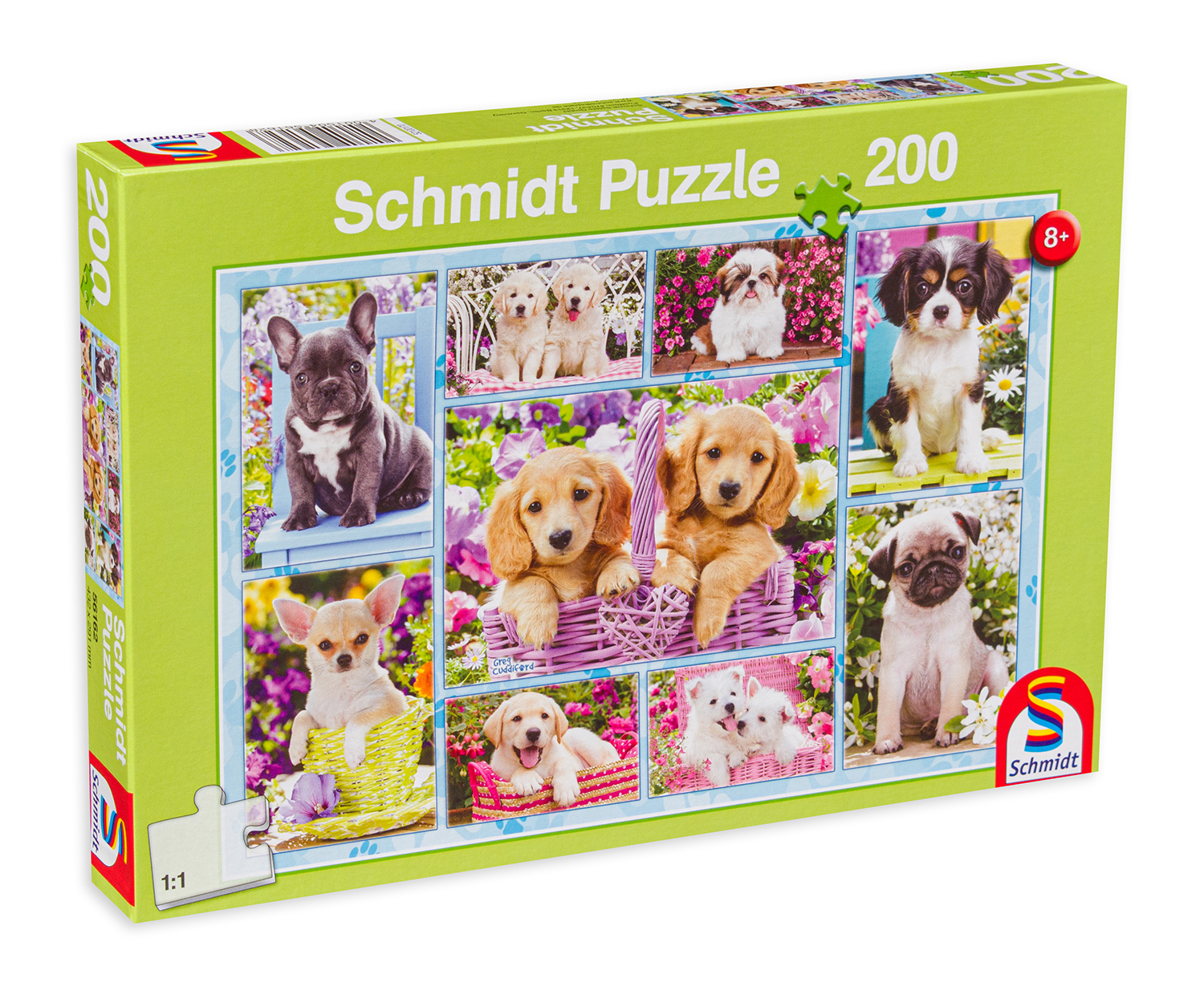 Puzzle Schmidt din 200 de piese - Puppies