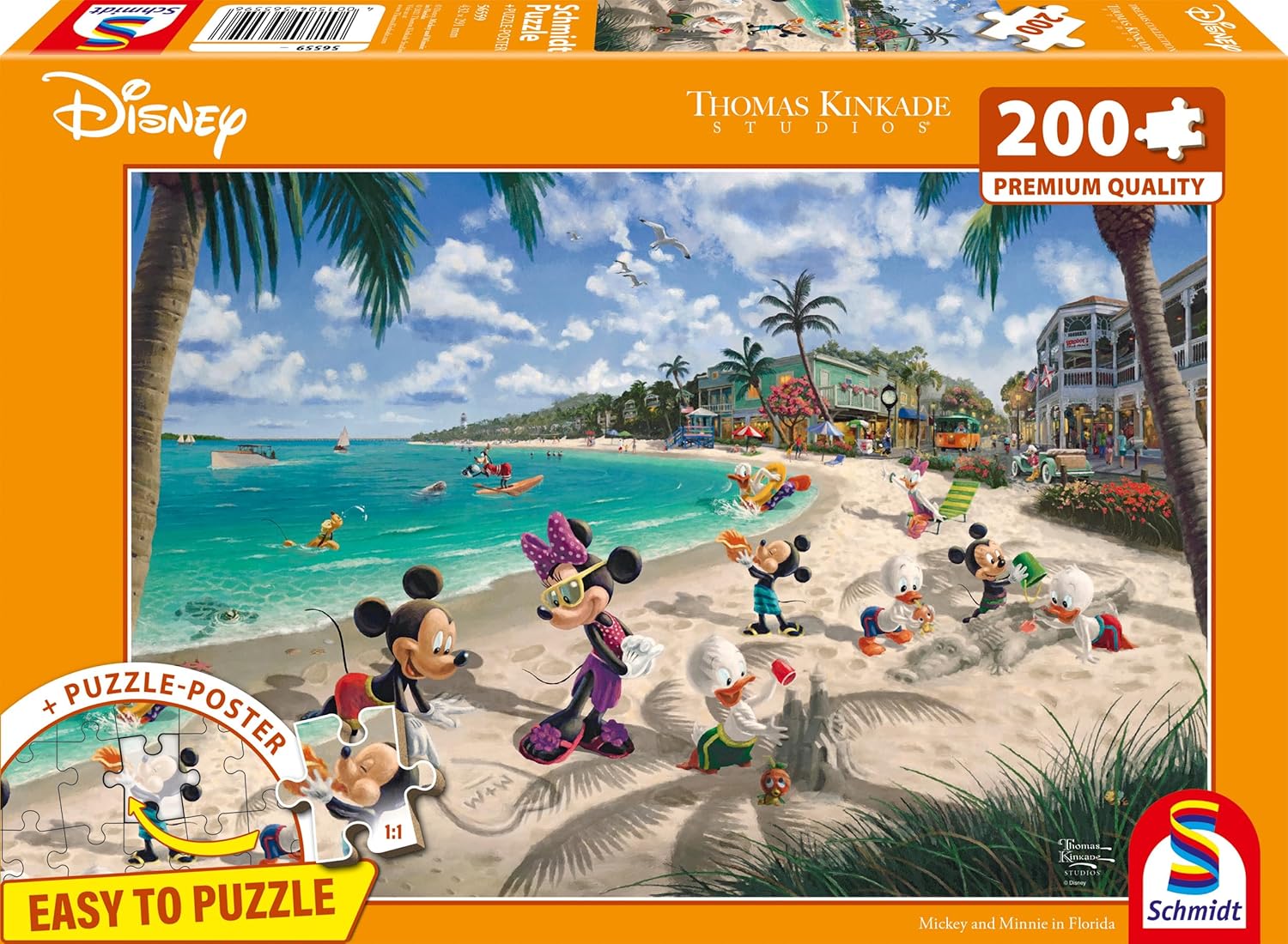 Puzzle Schmidt din 200 piese - Mickey și Minnie în Florida