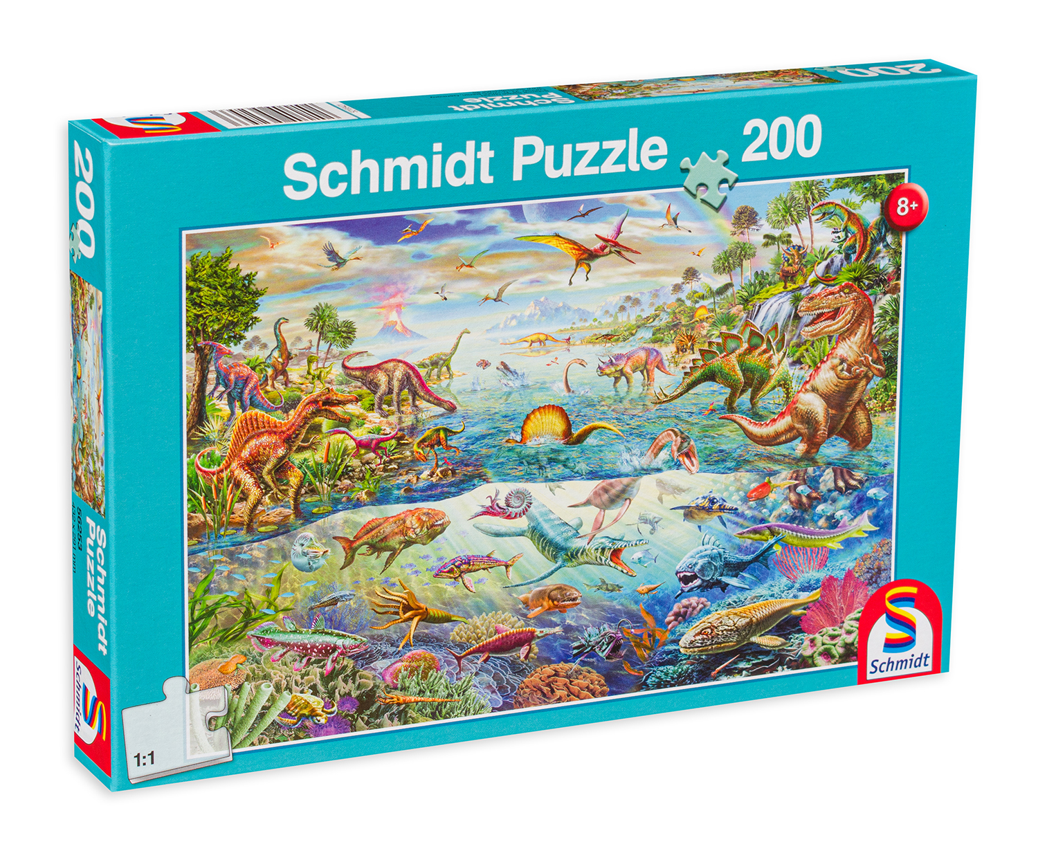Puzzle Schmidt din 200 de piese -  Discover The Dinosaurs