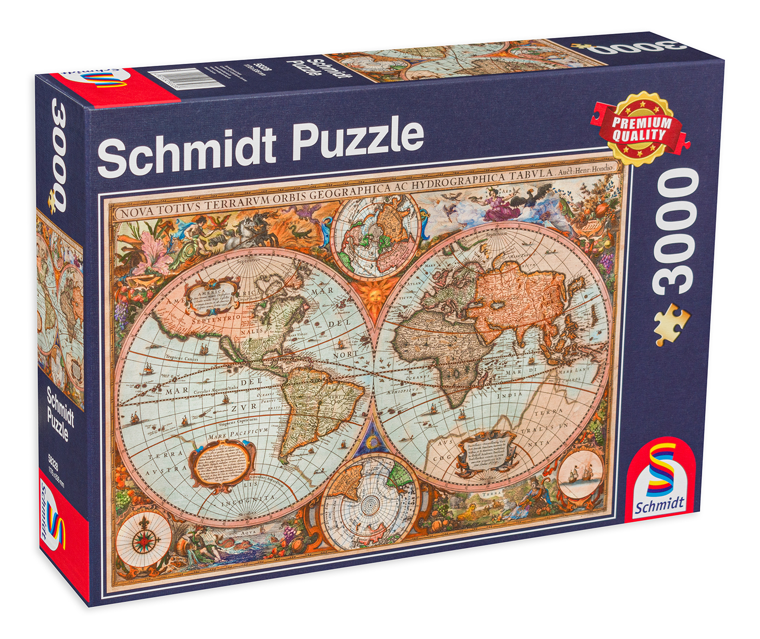 Puzzle Schmidt din 3000 de piese - Ancient World Map