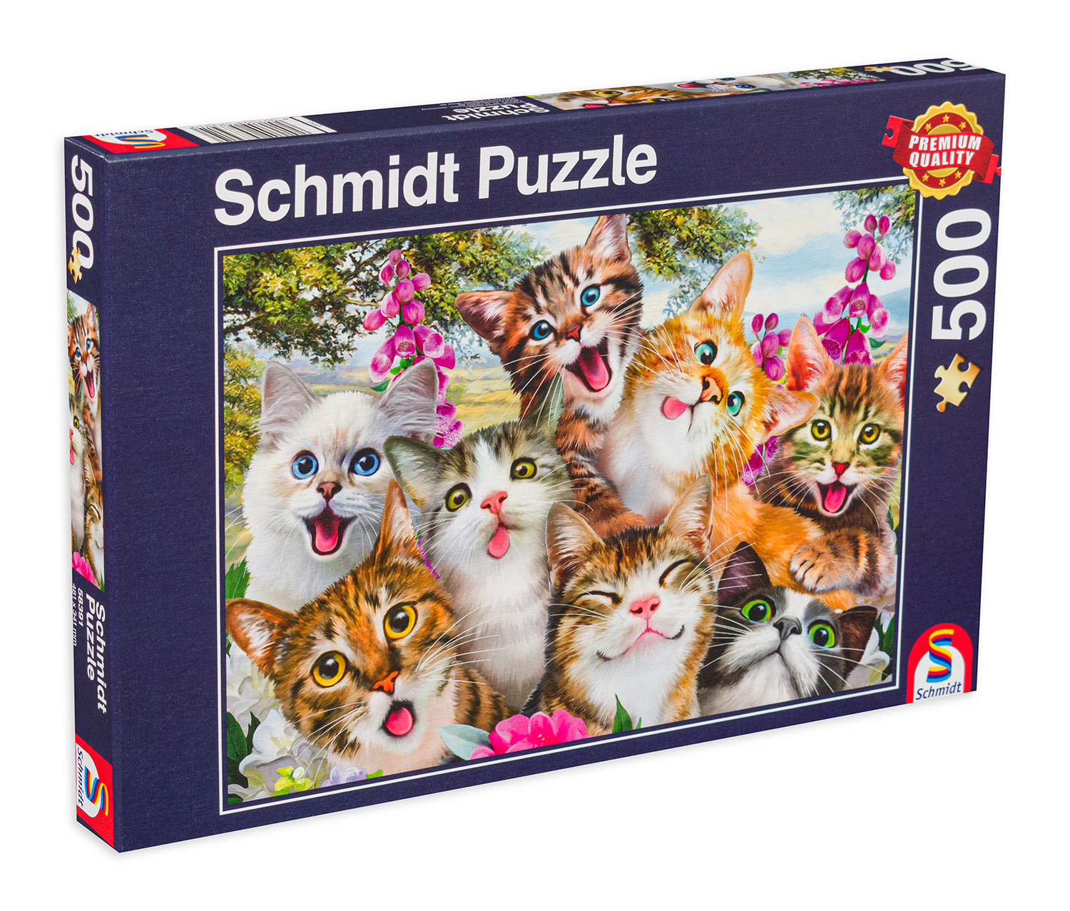 Puzzle Schmidt din 500 de piese - Cat Selfie