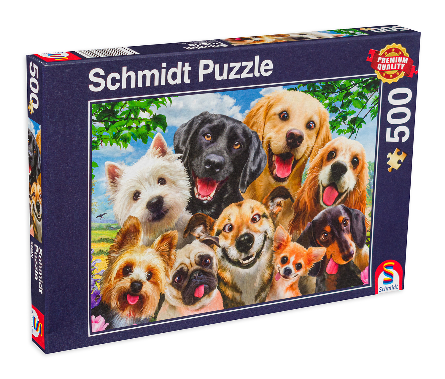 Puzzle Schmidt din 500 de piese - Dog Selfie