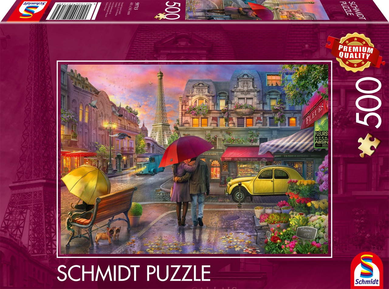Puzzle Schmidt din 500 piese - Parisul în ploaie